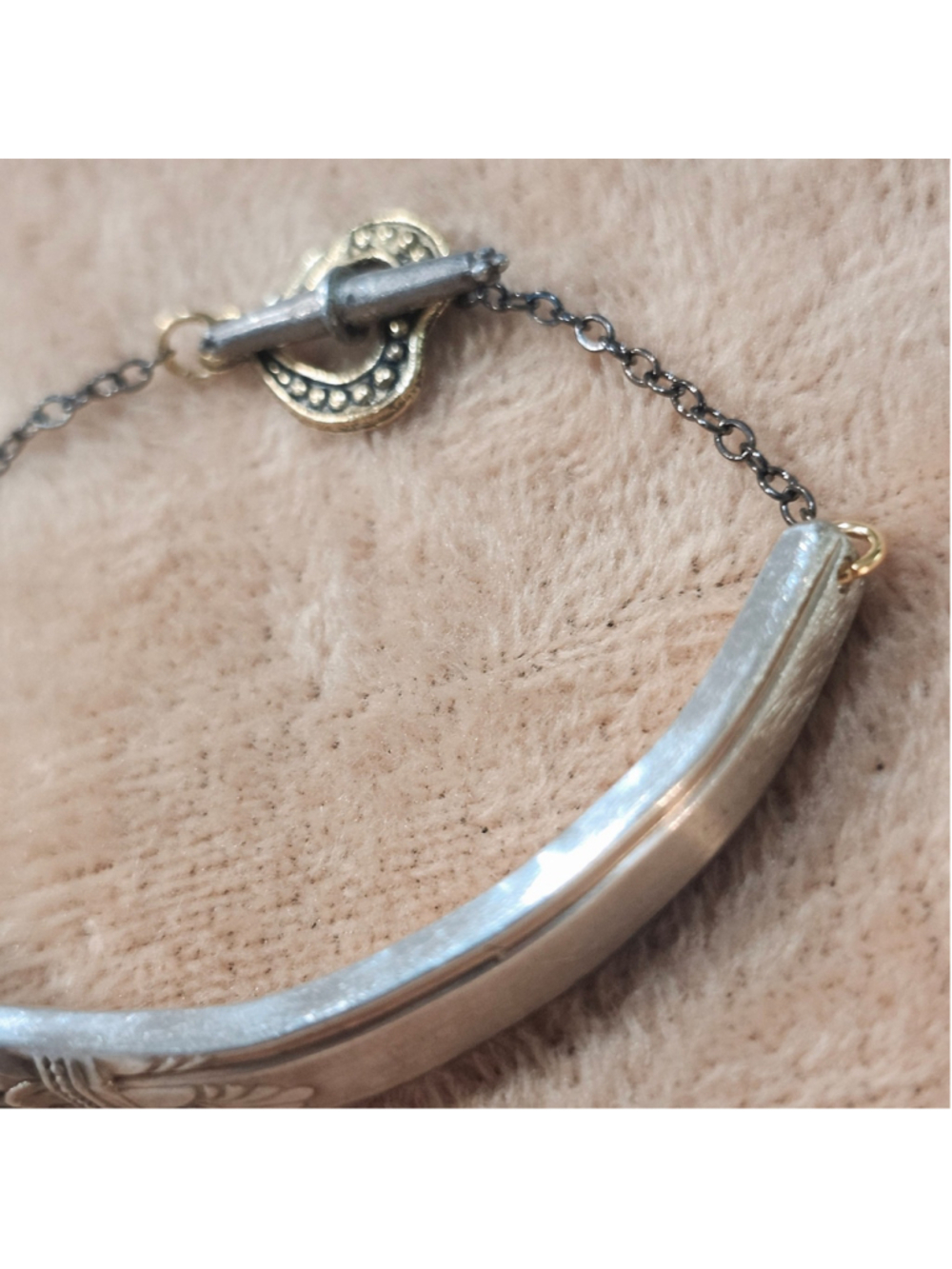 Rodgers bros First Love Silverplate Silverwear Bracelet handmade - Picture 4 of 5
